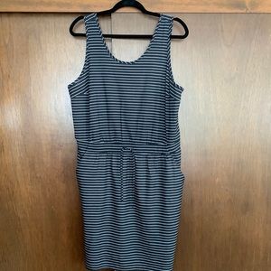 All in Motion Black & White Striped Dress